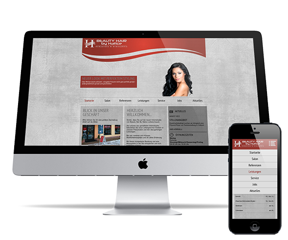 Desktop- und Smartphoneansicht von Beauty Hair by Hatice Desktop- und Smartphoneansicht von Beauty Hair by Hatice